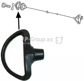 JP GROUP 8188000100 -  Замок крышки топливного бака